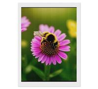 NWTRJ 5D Diamond Painting Kits for Adults Beginner Square 5D DIY Diamond Dots Paintings Full Drill Bumble Bees Diamond Painting Gem Art Kits for Home Wall Decor 12"x16"