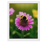 NWTRJ 5D Diamond Painting Kits for Adults Beginner Square 5D DIY Diamond Dots Paintings Full Drill Bumble Bees Diamond Painting Gem Art Kits for Home Wall Decor 16"x20"