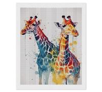 NWTRJ 5D Diamond Painting Kits for Adults Beginner Square 5D DIY Diamond Dots Paintings Full Drill Beautiful Giraffe Diamond Painting Gem Art Kits for Home Wall Decor 16"x20"