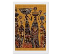 NWTRJ 5D Diamond Painting Kits for Adults Beginner Square 5D DIY Diamond Dots Paintings Full Drill Creative African Culture Diamond Painting Gem Art Kits for Home Wall Decor 8"x12"