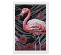 NWTRJ 5D Diamond Painting Kits for Adults Beginner Square 5D DIY Diamond Dots Paintings Full Drill Flamingo Diamond Painting Gem Art Kits for Home Wall Decor 8"x12"