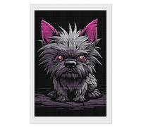 NWTRJ 5D Diamond Painting Kits for Adults Beginner Square 5D DIY Diamond Dots Paintings Full Drill Gray Pooh Dog Diamond Painting Gem Art Kits for Home Wall Decor 8"x12"