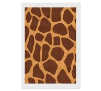 NWTRJ 5D Diamond Painting Kits for Adults Beginner Square 5D DIY Diamond Dots Paintings Full Drill Giraffe Print Diamond Painting Gem Art Kits for Home Wall Decor 8"x12"