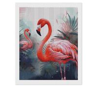 NWTRJ 5D Diamond Painting Kits for Adults Beginner Square 5D DIY Diamond Dots Paintings Full Drill Painted Flamingo Diamond Painting Gem Art Kits for Home Wall Decor 16"x20"