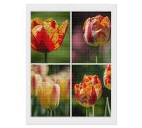 NWTRJ 5D Diamond Painting Kits for Adults Beginner Square 5D DIY Diamond Dots Paintings Full Drill Sun Shining on Flowers Diamond Painting Gem Art Kits for Home Wall Decor 12"x16"