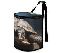 NWTRJ Animal Tortoise Car Trash Can with Lid Reusable Waterproof Car Trash Bag Hanging Vehicle Garbage Can Multipurpose Storage Box for Vehicle Travel Camping Picnicing