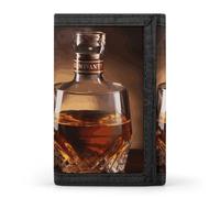 NWTRJ Brandy Cigar Wallet for Women Men Trifold Wallets with Keychain Holder Zipper Coin Purse RFID Credit Card Holder Cute Cash Purse