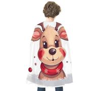 NWTRJ Cute Xmas Reindeer Halloween Cape Reversible Red Vampire Cloak Lightweight Christmas Halloween Cosplay Costume For Men And Women