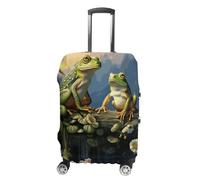 NWTRJ Frogs Sing on The Branches Travel Luggage Cover Elastic Washable Suitcase Cover Dustproof Anti-Scratch Suitcase Protector Fits 19-32 Inch Luggage, Style, M