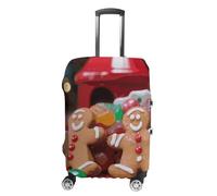 NWTRJ Gingerbread Man Candy Travel Luggage Cover Elastic Washable Suitcase Cover Dustproof Anti-Scratch Suitcase Protector Fits 19-32 Inch Luggage, style, L