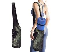 NWTRJ Hacker Yoga Mat Bag Long Tote Yoga Bag with Large Side Pocket Yoga Mat Carrier Fit Most Size Mats