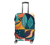 NWTRJ Interesting Geometry Travel Luggage Cover Elastic Washable Suitcase Cover Dustproof Anti-Scratch Suitcase Protector Fits 19-32 Inch Luggage, L