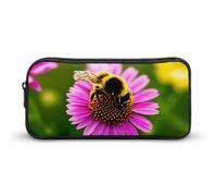 NWTRJ Large Capacity Pencil Case Bumble Bees Pen Pouch Cute Zipper Comsmetic Makeup Bag Storage Bag for Women Men