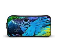 NWTRJ Large Capacity Pencil Case Colorful Parrot Pen Pouch Cute Zipper Comsmetic Makeup Bag Storage Bag for Women Men