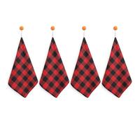 NWTRJ Microfiber Hand Towels Absorbent Soft Decorative Bathroom Towel Lightweight Breathable Buffalo Check Kitchen Dish Towels for Hotel Spa Gym Home Decorations 4PCS