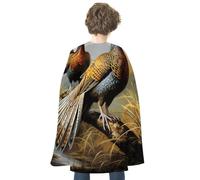 NWTRJ Pheasants Animals Halloween Cape Reversible Red Vampire Cloak Lightweight Christmas Halloween Cosplay Costume For Men And Women