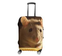 NWTRJ Rat Eats Cheese Travel Luggage Cover Elastic Washable Suitcase Cover Dustproof Anti-Scratch Suitcase Protector Fits 19-32 Inch Luggage, style, L