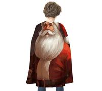 NWTRJ Santa Claus Halloween Cape Reversible Red Vampire Cloak Lightweight Christmas Halloween Cosplay Costume For Men And Women