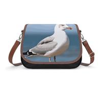 NWTRJ Small Crossbody Bag for Women Shoulder Handbag Lightweight Waterproof Crossbody Travel Purse Cute Seagull Casual Mini Purse with Adjustable Strap