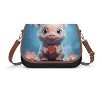 NWTRJ Small Crossbody Bag for Women Shoulder Handbag Lightweight Waterproof Crossbody Travel Purse Holding A Heart Casual Mini Purse with Adjustable Strap