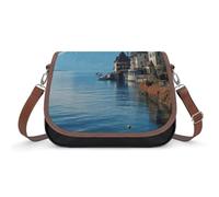 NWTRJ Small Crossbody Bag for Women Shoulder Handbag Lightweight Waterproof Crossbody Travel Purse Lake Geneva Switzerland Casual Mini Purse with Adjustable Strap