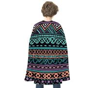 NWTRJ Unique Aztec Pattern Halloween Cape Reversible Red Vampire Cloak Lightweight Christmas Halloween Cosplay Costume For Men And Women