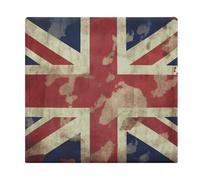 NWTRJ Vintage Union Jack British Flag Square Chair Seat Cushion Soft Memory Foam Chair Pad Chair Cushion Washable Zipper Floor Pillow for Office Dining Chairs,15 X 13.8 Inch