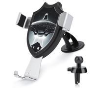 NWTRK Car Phone Mount Stand Non-Slip Ultra Stable Cell Phone Holder Hands Free Alien Spaceship UFO Car Phone Holder Universal Fit Automobile Clamp Cradle Compatible with Most Cell Phones