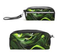 NWTRK Large Pencil Case Abstract Green Snake_79050098 Pencil Pouch Portable Aesthetic Pencil Bag for Women Men Pen Pouch Cute Stationery Organizer Multifunctional Makeup Bag for Travel Office