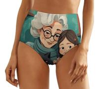 NWTRK Women's Underwear High Waisted Briefs Stretch Full Coverage Panties Breathable Soft Ladies Panties Grandma Hugs, Style, S-3XL