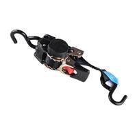 NwugFdk Auto Retractable Universal Easy To Carry Ratchet Tie Down Strap S-Hooks 1 8M Tie Down Belts With Automatic Rollup And Ratchet