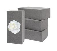 Nwvuop 4Pcs Dry Floral Foam Blocks for Flower Arrangement, (9.0" L x 4.13" W x 2.75" H) Flower Foam for Wedding Birthday Home Decoration(Grey)