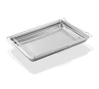 NX-AA5000RS Air Fryer Basket and Tray Stove Replacement Parts for Samsung Oven Rack 304 Stainless Steel Air Fryer Tray DG75-01001D NX58F5500SS Air Fry Tray NE63T8111SS/AA Range Oven Tray 1 Pack