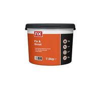 Nx Dual Purpose Fix & Grout Ready Mixed Brilliant White Wall Tile Adhesive & Grout, 7.5Kg