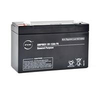 NX Lead Acid Rechargeable Battery, 6 Volt, 12Ah, for Alarm and Model Applications NP12-6 AMP9031