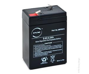 NX - Sealed lead acid battery NX 4.5-6 General Purpose 6V 4.5Ah F4.8