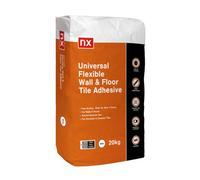 Nx Universal Flexible Stone White Tile Adhesive, 20Kg