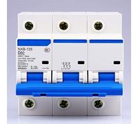 NXB-125 3P AC 230/400V Type D Air Switch D63 80 100 125A Overload Protector Large Integrated Switch 1Pcs Automatic switch (Color : 100a, Size : 3)