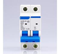 NXB-63 2P Air Switch AC 230/400V Type D Current Protector 6 10 16 20 25 32 40 50 63A Home Decoration 1Pcs Automatic switch (Color : 3a, Size : 2)