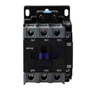 NXC Series Industrial AC Magnetic Contactor, Black, 40A/50A/65A Rating, Multiple Voltage Options 24V-380V, for Commercial Equipment Control (NXC-40 110v)