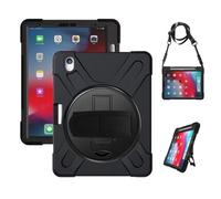 NXCVBNKZJ Anti Drop Shell Pen Slot Shoulder Strap Protective Cover Suitable for iPad mini 7 2024/mini6 8.3 inch Universal(Black (wristband+strap))