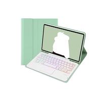 NXCVBNKZJ kuaijiexiaopu Keyboard and Mouse Kit, Protector Case Suitable for iPad Pro 11 inches 2024 Universal(Green+touch backlit keyboard)