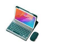 NXCVBNKZJ kuaijiexiaopu QWERTY Keyboard Pen Slot Tablet Leather Protective Case Compatible with Huawei matepad 11.5S 2024 Universal(Green+Backlit KB+Mouse)