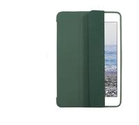 NXCVBNKZJ Triple Foldable Silicone Protective Cover, TPU+PU Leather Case Suitable for iPad 11th Gen (A16)/10th Generation -10.9 inch universal(Dark Green)