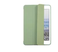 NXCVBNKZJ Triple Foldable Silicone Protective Cover, TPU+PU Leather Case Suitable for iPad Air 11(M2/M3)/air4/5-10.9 inch universal(Matcha Green)
