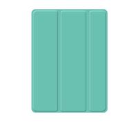 NXCVBNKZJ Triple Foldable Silicone Protective Cover, TPU+PU Leather Case Suitable for iPad Air 13 inch 2024(Mint Green)