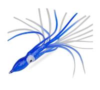 NXDHPLIENG Octopus Shape Glowing Fishing Lure UV Reactive Squid Bait with Jig Heads for Sea Bass Pike Trout in Ocean Rivers Lakes (E,15cm)