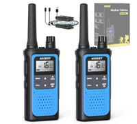NXGKET Walkie Talkies for Adults Long Range,2Pcs PMR446 Rechargeable walkie talkie w/Built-In Batteries,16 Channels Radios with USB Type-C Cable,VOX Hand-free Auto Squelch for Outdoor Camping Hiking