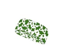 Nxidvxne Basketball Accessories Green Spot Pattern Running Accessories for Women Hair Bands