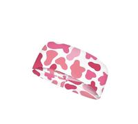 Nxidvxne Headbands for Women Pink and Red Spot Pattern Head Bands for Women's Hair Non Slip Exercise Bands Birthday Gifts